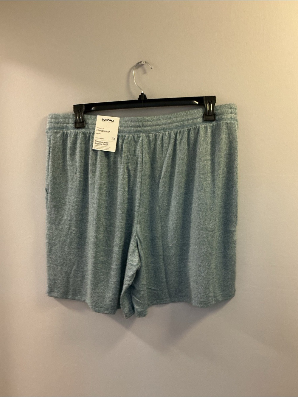 Sonoma Goods for Life Everyday Pajama Shorts 1X Blue Heather Lounge Sleepwear - Picture 3 of 11